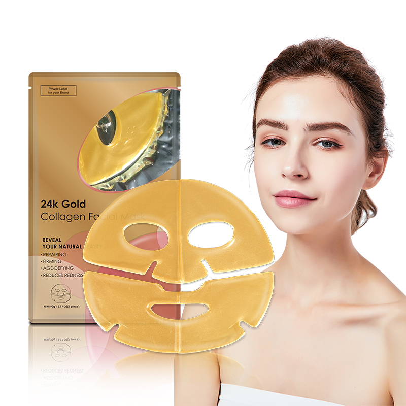 Skincare 24K Gold Collagen Lift Hydrogel Moisturizing Facial Gel Hydrogel Jelly Sheet Face Mask for Women - 3